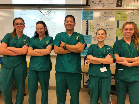 Pre-Med Staff and students